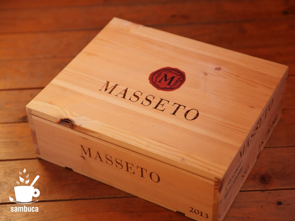 MASSETO（マッセート）のワイン木箱