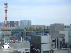 東急プラザ銀座の屋上からの眺め（GINZA SIXガーデン）