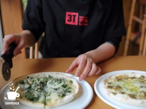 湯けむり館内のプリマベーラでピザ・ランチ