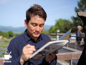 野口健さんにサインをいただきました