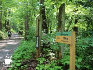ハイキングコース（旧碓氷峠遊覧歩道）の入口