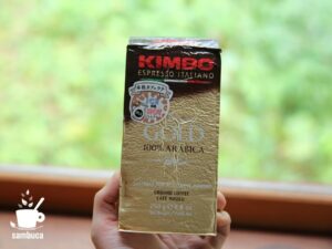 KIMBOのエスプレッソ粉「ゴールド」