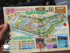浜名湖ガーデンパークのウォーキングマップ